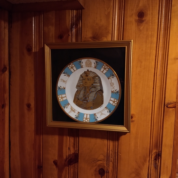 Large decor wall plate with frame - Picture 3 of 7